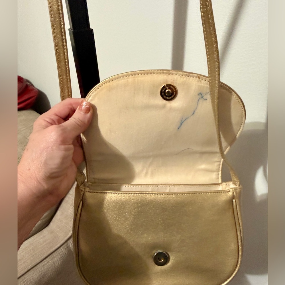 Etienne Aigner Gold Crossbody Bag - Picture 5 of 10